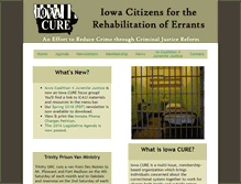 Tablet Screenshot of iowacure.org